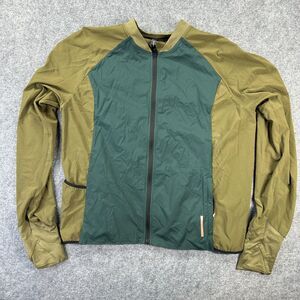 REI Co-op Jacket Mens Medium Green Colorblock Running Lightweight Windbreaker